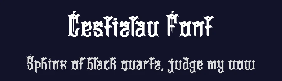 Cestizlav Font by Dhabee — Blackletter Font — thumbnail 2