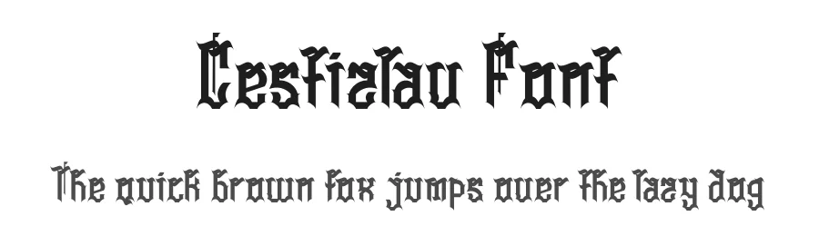 Cestizlav Font by Dhabee — Blackletter Font
