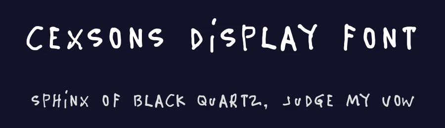 Cexsons Display Font by Muhammad Nasir — Script Handwritten Font — thumbnail 2