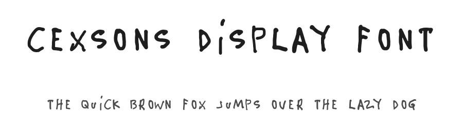 Cexsons Display Font by Muhammad Nasir — Script Handwritten Font