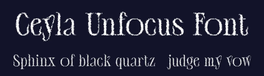 Ceyla Unfocus Font by craftsupplyco — Display Font — thumbnail 2