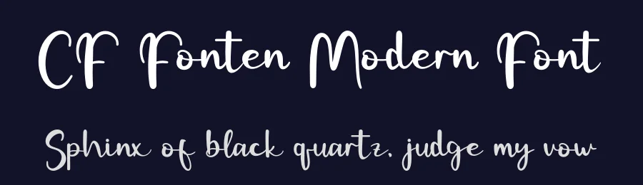 CF Fonten Modern Font by Creatifontstudios — Script Handwritten Font — thumbnail 2