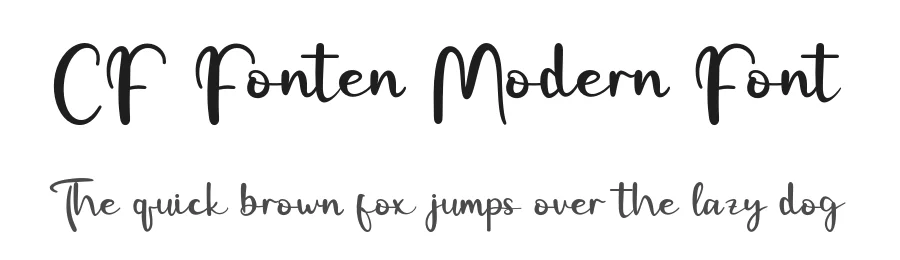 CF Fonten Modern Font by Creatifontstudios — Script Handwritten Font
