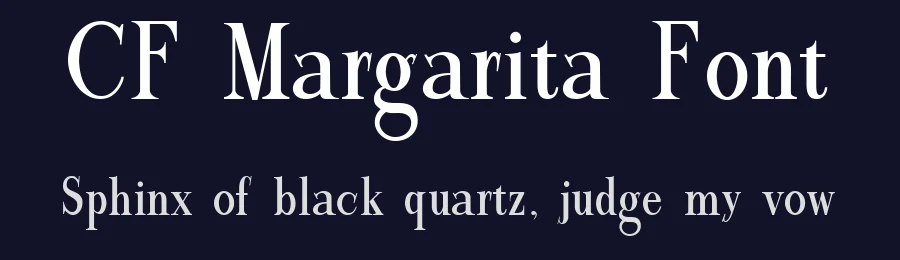 CF Margarita Font by Creatifont Studios — Serif Font — thumbnail 2