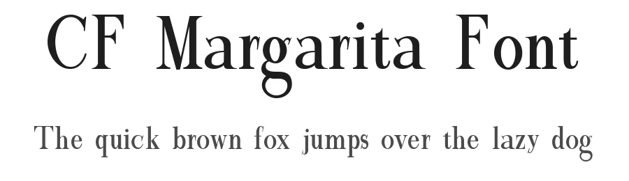 CF Margarita Font by Creatifont Studios — Serif Font