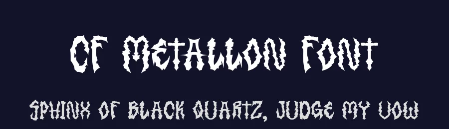 CF Metallon Font by Creatifontstudios — Display Font — thumbnail 2