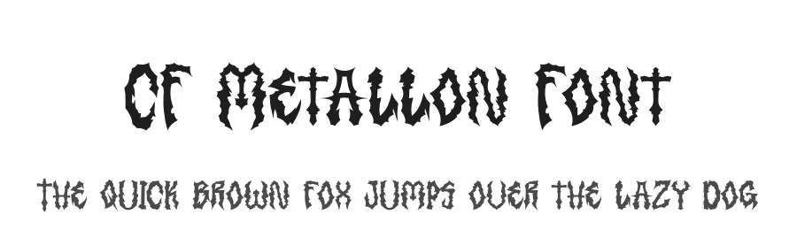 CF Metallon Font by Creatifontstudios โ Display Font
