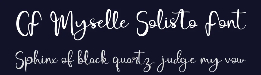 CF Myselle Solisto Font by Creatifontstudios — Script Handwritten Font — thumbnail 2