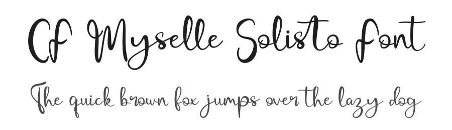 CF Myselle Solisto Font by Creatifontstudios — Script Handwritten Font