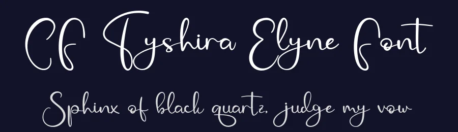 CF Tyshira Elyne Font by Creatifontstudios — Script Handwritten Font — thumbnail 2