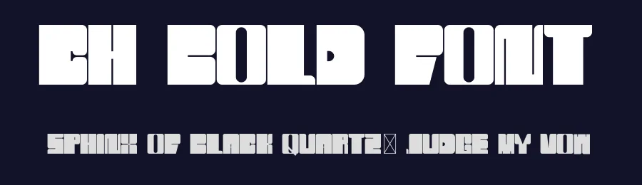 CH Bold Font by Chokun Choinw — Display Font — thumbnail 2