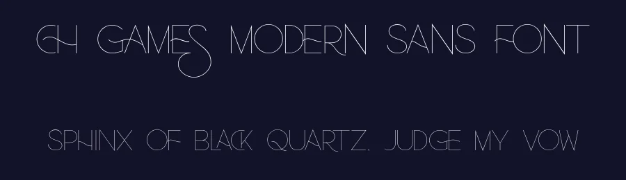 Ch Games Modern Sans Font by Good Fonts — Sans Serif Font — thumbnail 2