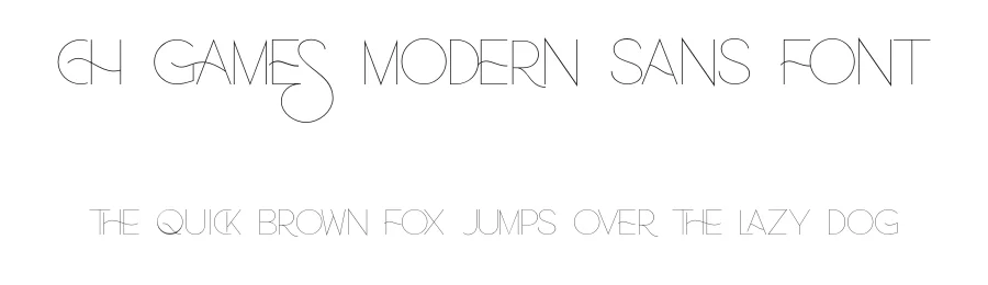 Ch Games Modern Sans Font by Good Fonts β Sans Serif Font