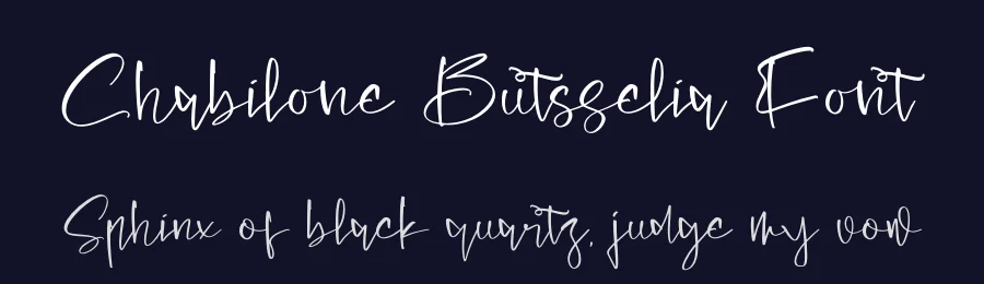 Chabilone Butsselia Font by letterfabric — Script Handwritten Font — thumbnail 2