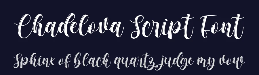 Chadelova Script Font by Almarkhatype — Script Handwritten Font — thumbnail 2