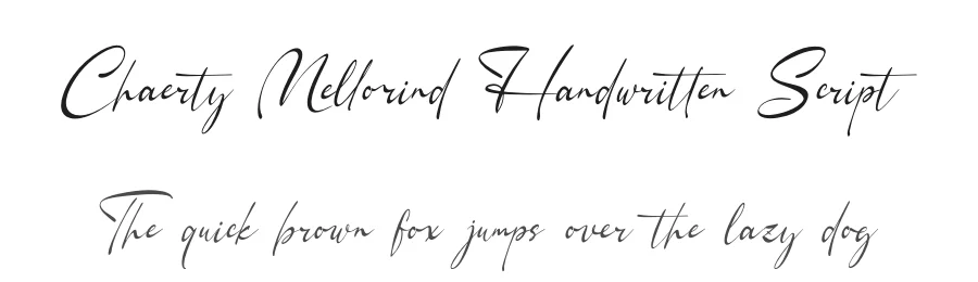 Chaerty Mellorind Handwritten Script by Gracetypestudio — Script Handwritten Font