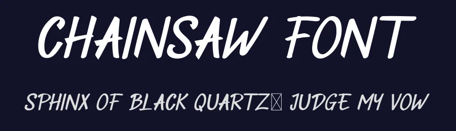 Chainsaw Font by didiksaputra — Display Font — thumbnail 2