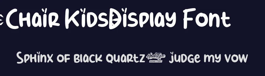 Chair Kids Display Font by noahtype — Display Font — thumbnail 2