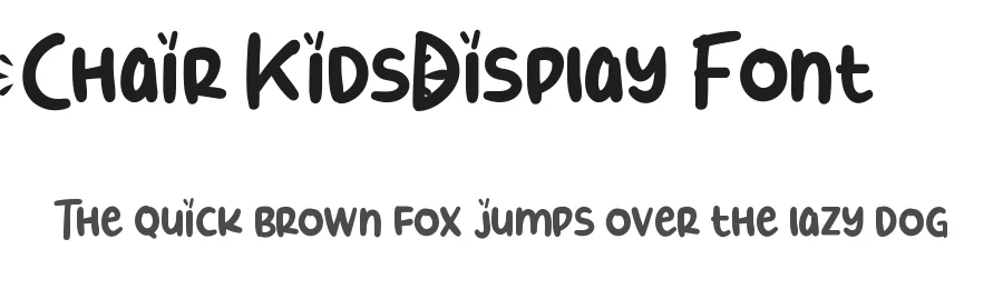 Chair Kids Display Font by noahtype — Display Font