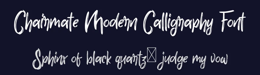 Chairmate Modern Calligraphy Font by edricstudio — Script Handwritten Font — thumbnail 2