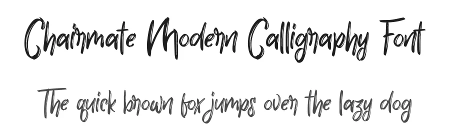 Chairmate Modern Calligraphy Font by edricstudio — Script Handwritten Font