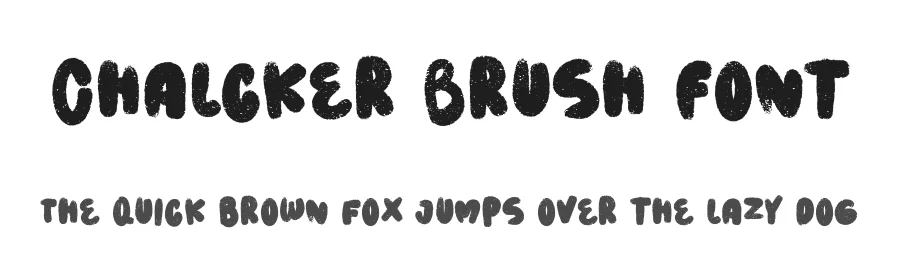 Chalcker Brush Font by Dhabee — Script Handwritten Font