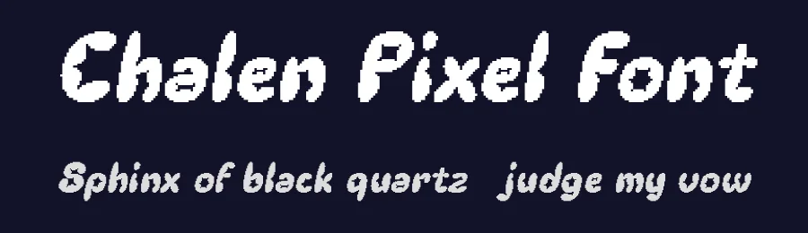 Chalen Pixel Font by craftsupplyco — Display Font — thumbnail 2
