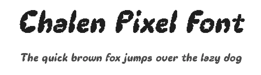 Chalen Pixel Font by craftsupplyco — Display Font