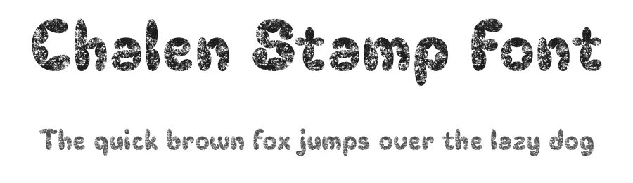 Chalen Stamp Font by craftsupplyco — Display Font