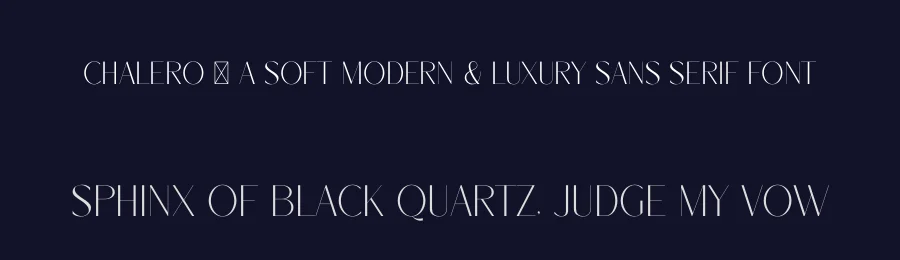 Chalero – A Soft Modern & Luxury Sans Serif Font by SURATMI — Serif Font — thumbnail 2