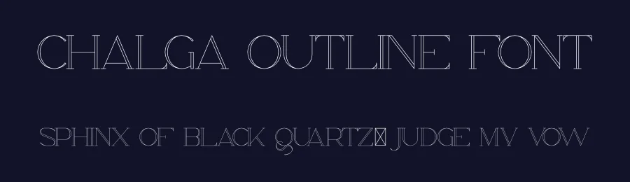 Chalga Outline Font by vp_creative_shop — Serif Font — thumbnail 2