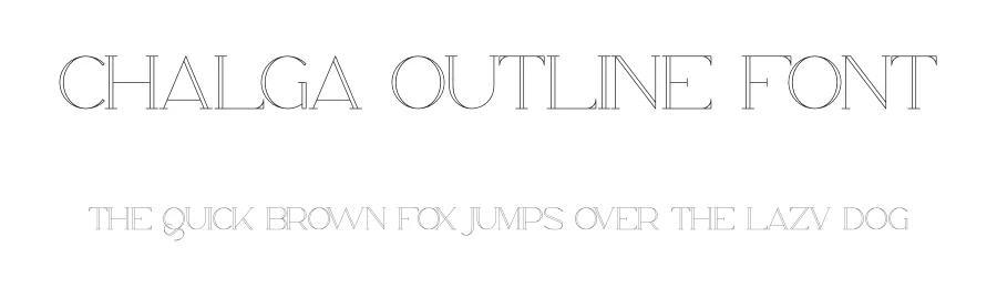 Chalga Outline Font by vp_creative_shop — Serif Font