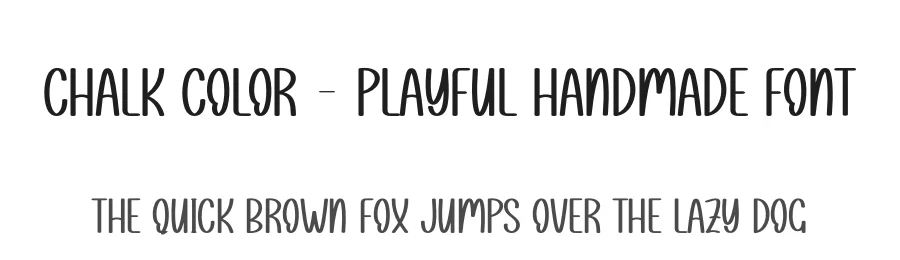 Chalk Color – Playful Handmade Font by andikastudio — Display Font