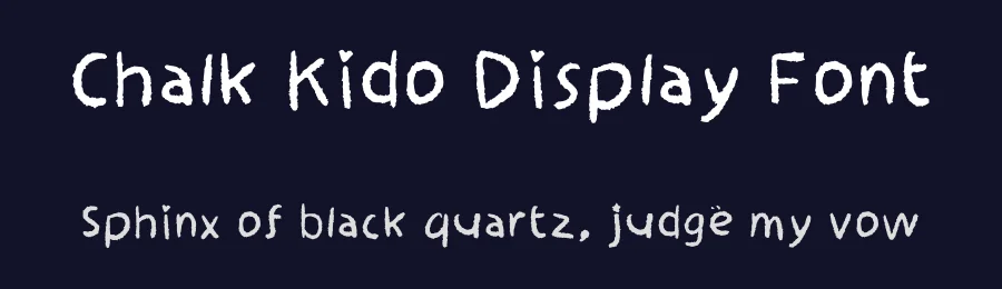 Chalk Kido Display Font by sukrinnn — Decorative Font — thumbnail 2