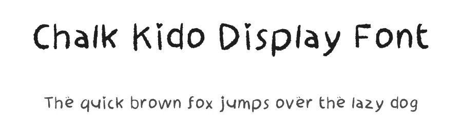 Chalk Kido Display Font by sukrinnn โ Decorative Font