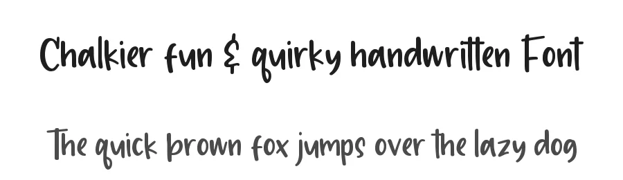 Chalkier fun & quirky handwritten Font by balpirick — Script Handwritten Font