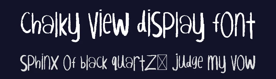 Chalky View Display Font by No Feelings Studio — Decorative Font — thumbnail 2