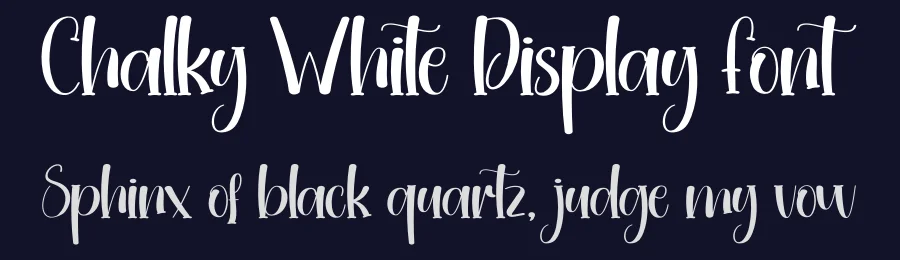 Chalky White Display Font by creativeletter — Script Handwritten Font — thumbnail 2