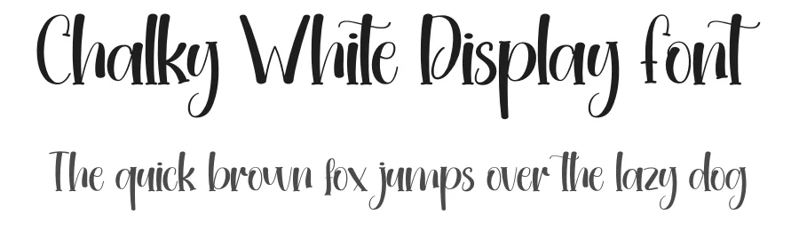 Chalky White Display Font by creativeletter — Script Handwritten Font