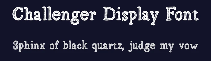 Challenger Display Font by vaiminit — Display Font — thumbnail 2