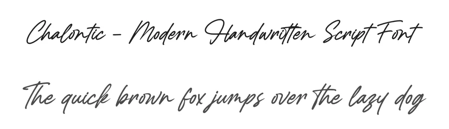 Chalontic – Modern Handwritten Script Font by letterenastudios — Script Handwritten Font