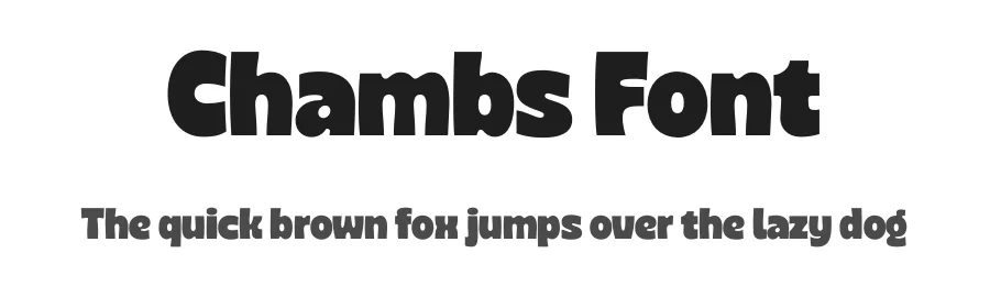Chambs Font by limitype — Display Font
