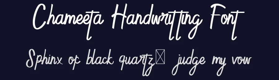 Chameeta Handwritting Font by edricstudio — Script Handwritten Font — thumbnail 2