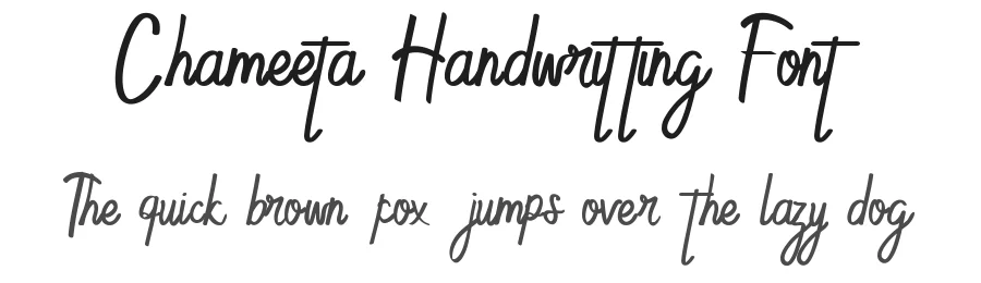 Chameeta Handwritting Font by edricstudio — Script Handwritten Font