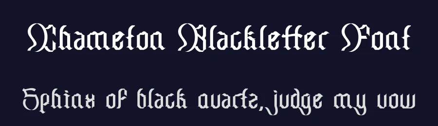 Chameton Blackletter Font by Dhabee — Blackletter Font — thumbnail 2