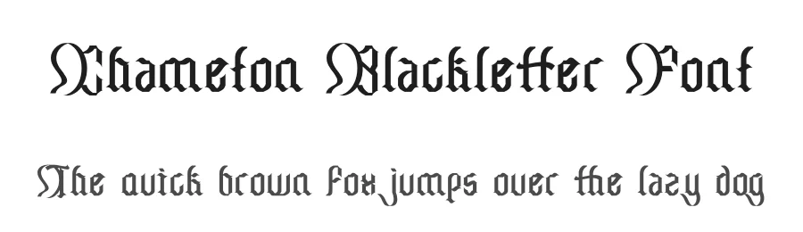 Chameton Blackletter Font by Dhabee — Blackletter Font