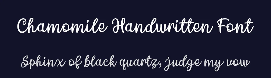 Chamomile Handwritten Font by 99designs — Script Handwritten Font — thumbnail 2