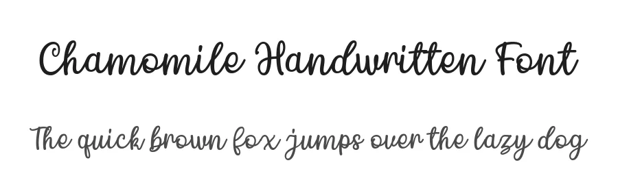 Chamomile Handwritten Font by 99designs — Script Handwritten Font
