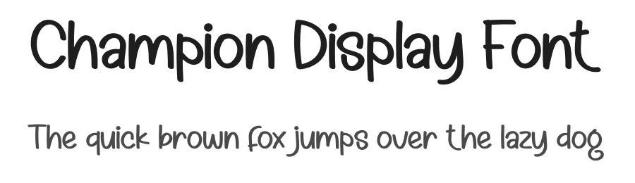Champion Display Font by andikastudio — Display Font