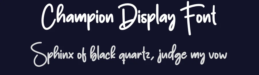 Champion Display Font by creativeletter — Script Handwritten Font — thumbnail 2